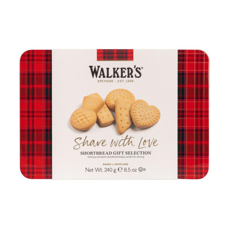 Shortbread Gift Selection „Share with Love“ in der 240g Geschenkdose von Walkers Shortbread Ltd.